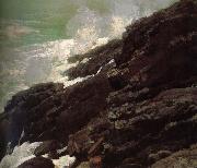 Winslow Homer Coastal cliffs oil painting